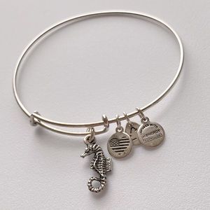 Silver Seahorse Bracelet from Alex And Ani